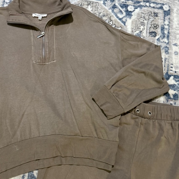 Workshop Republic Clothing Quarter-Zip Lounge Set - Picture 4 of 10